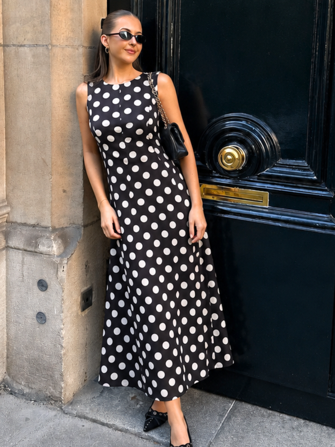 Pure Cotton Panelled Midi Dress
