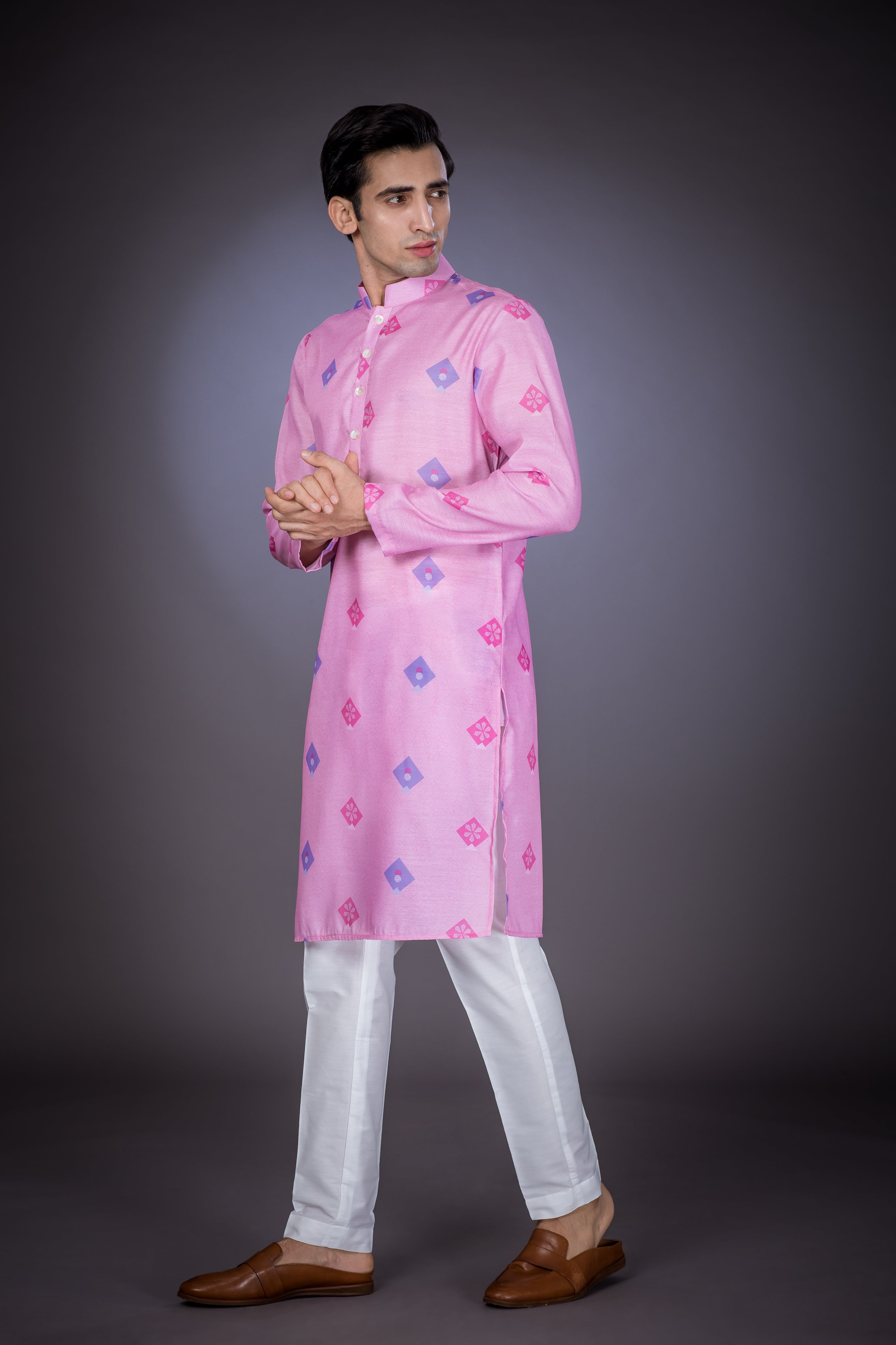 Kites in Skies - Silk Kurta