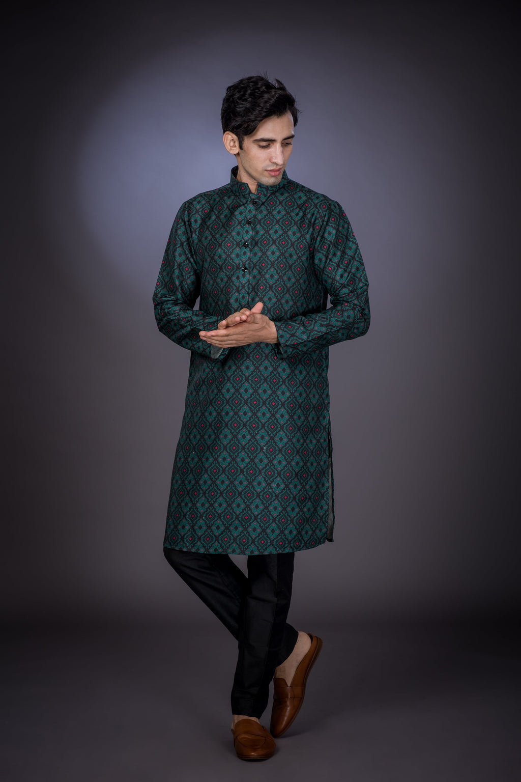 Arctic Nights - Silk Kurta