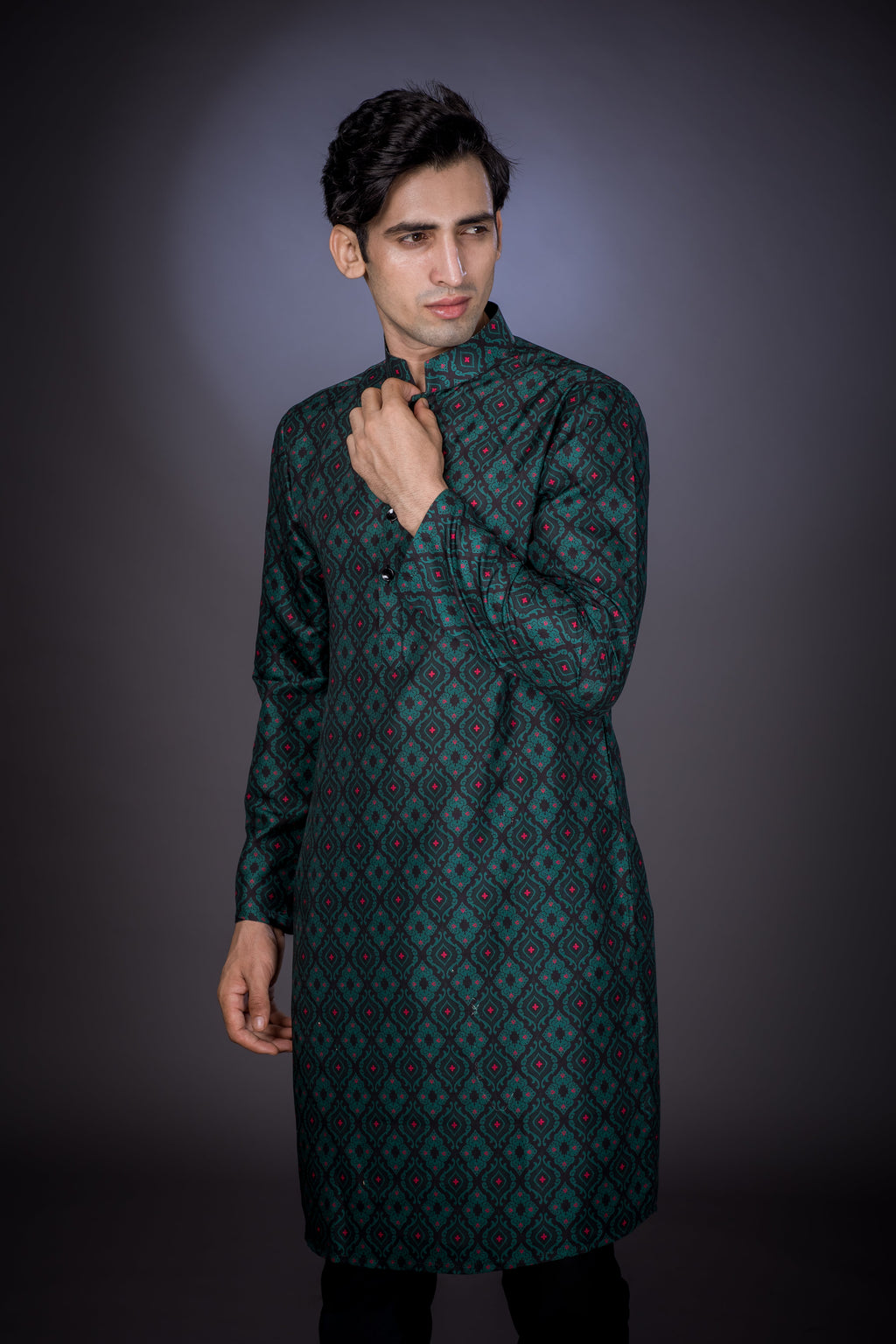 Arctic Nights - Silk Kurta