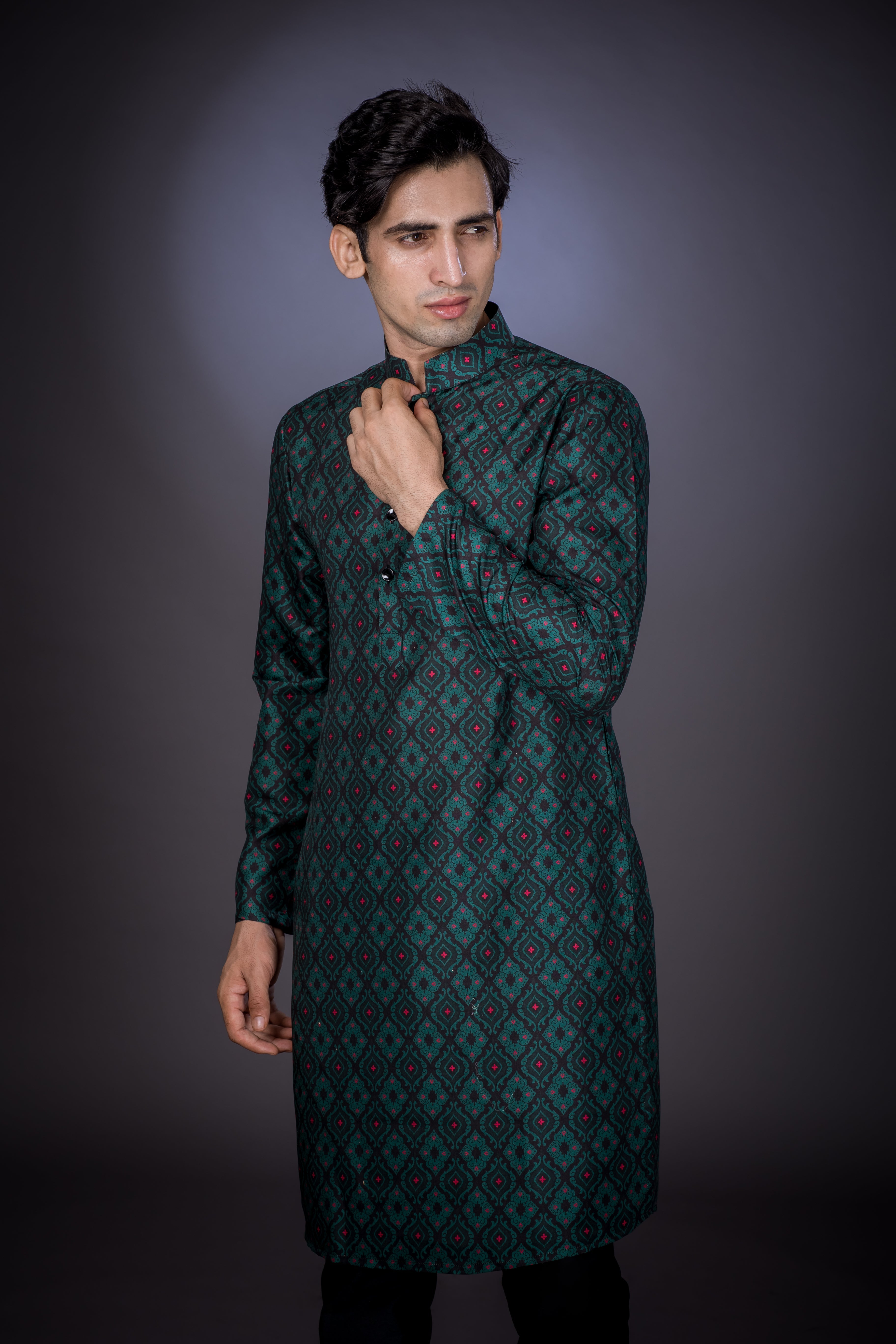 Arctic Nights - Silk Kurta
