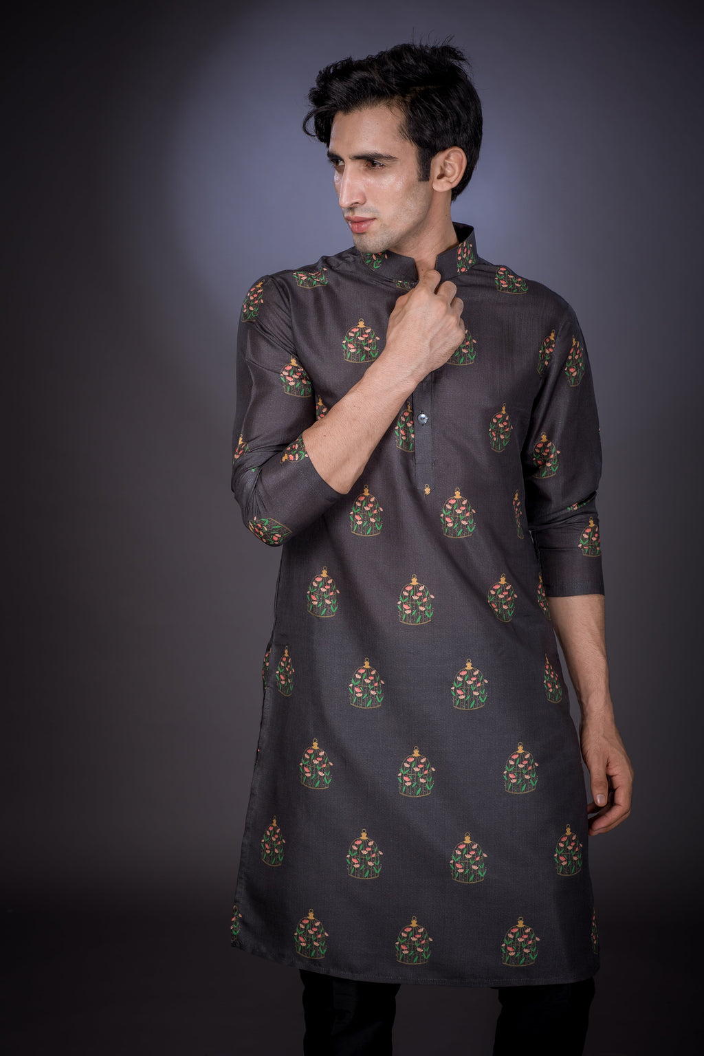 Freedom Cage -  Silk Kurta