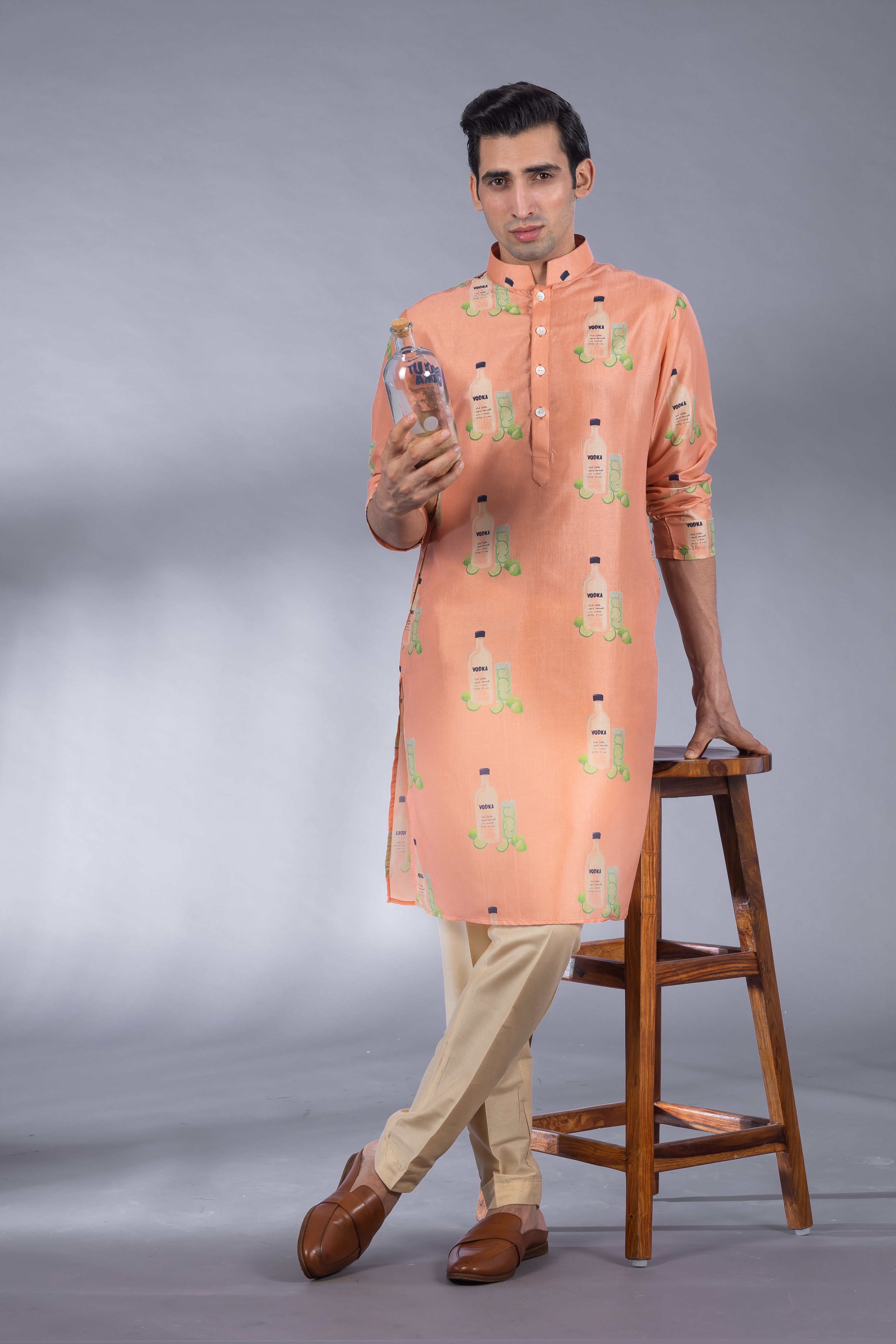 Vodka & Lime - Silk Kurta