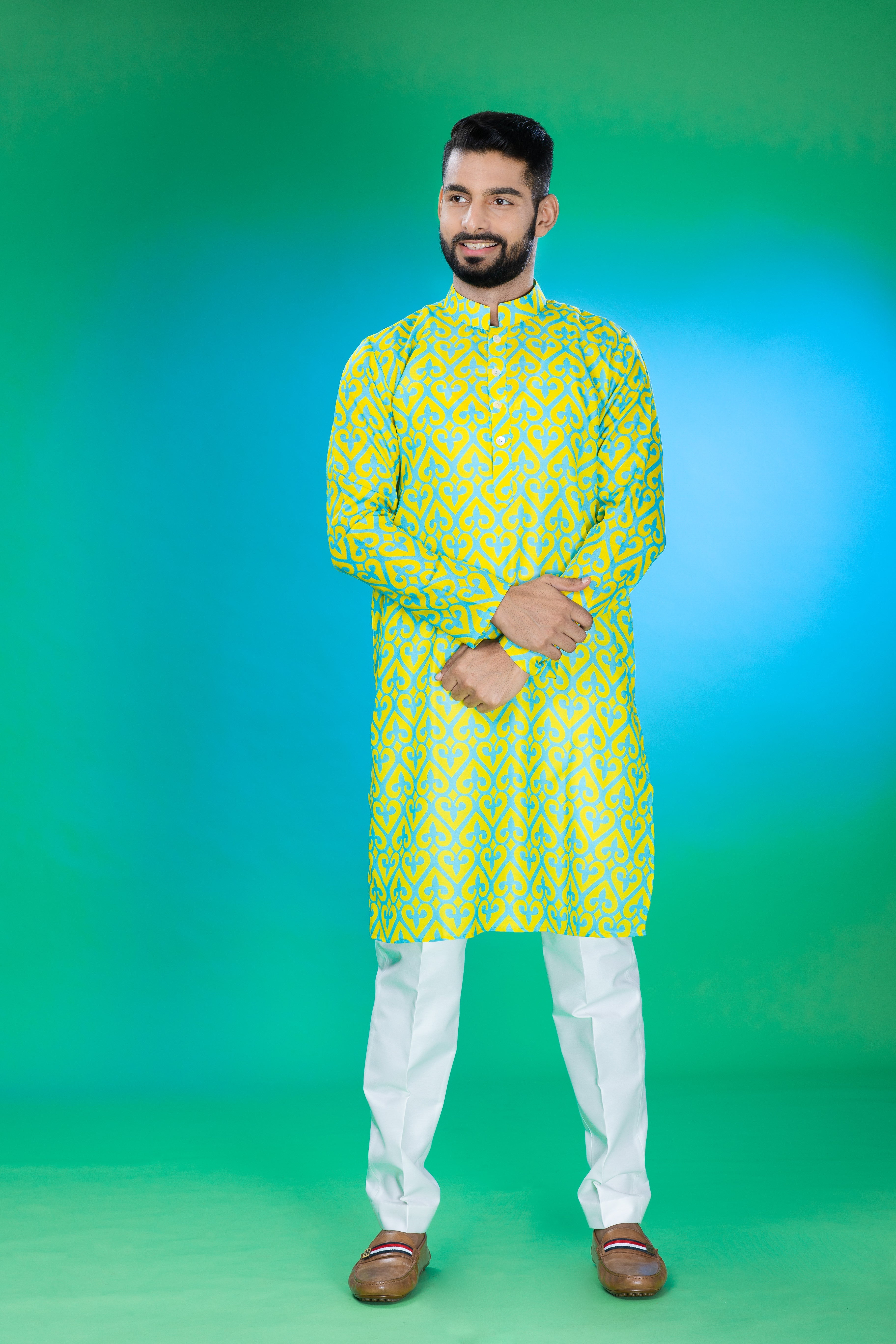 Shade of Spades - Silk Kurta