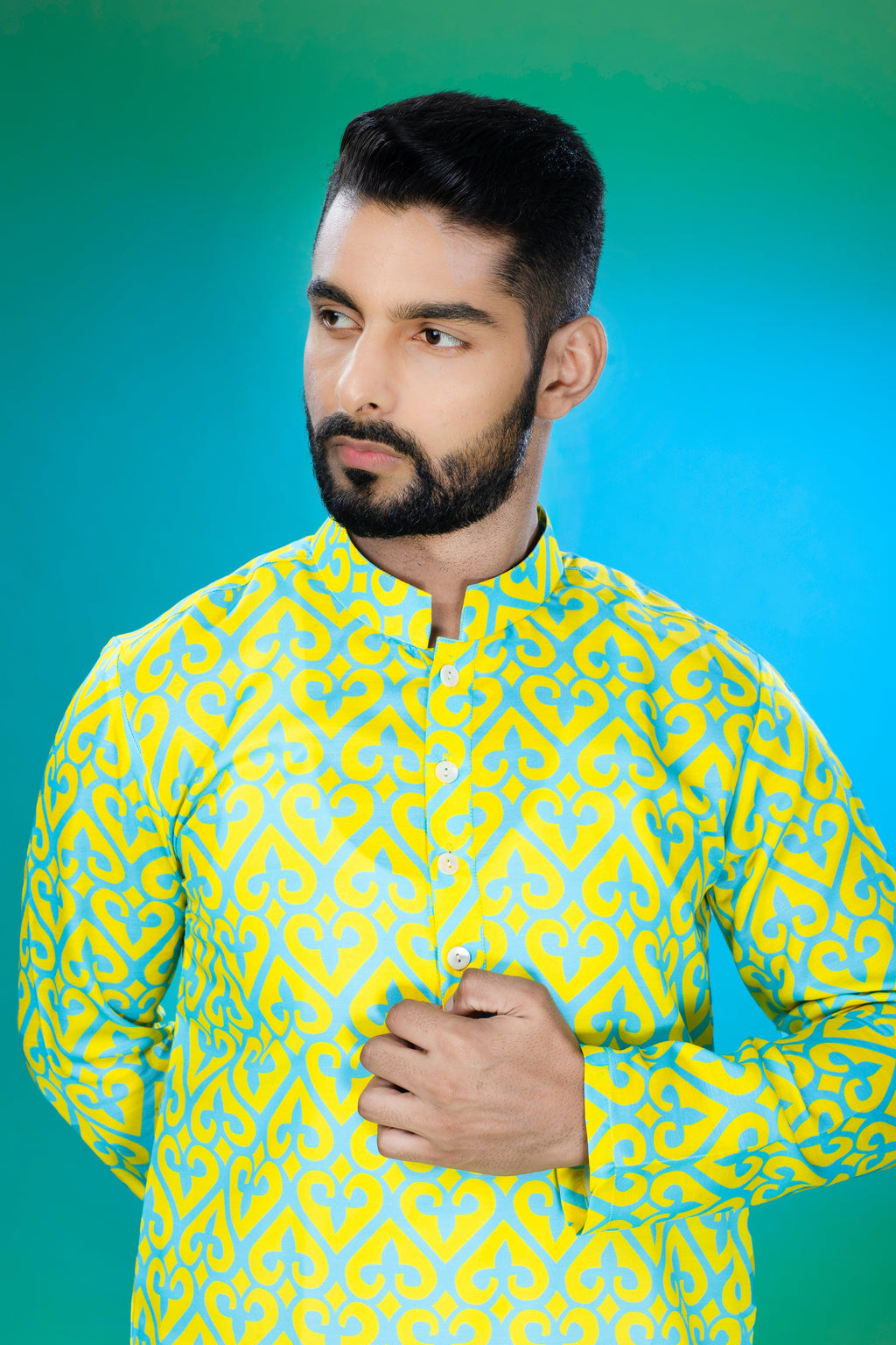 Shade of Spades - Silk Kurta