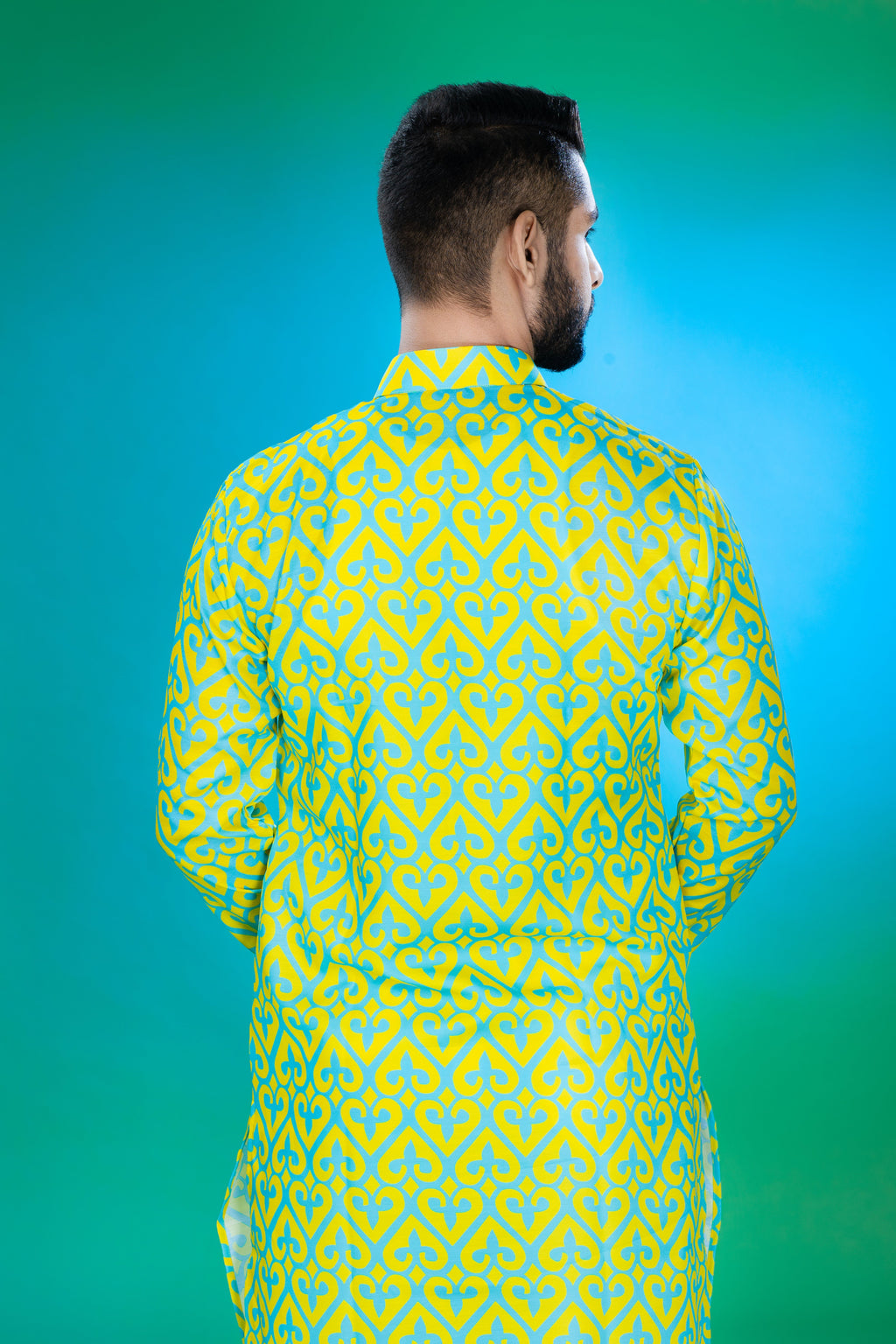 Shade of Spades - Silk Kurta