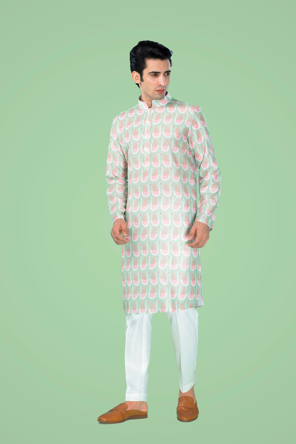Swan Lake - Silk Kurta