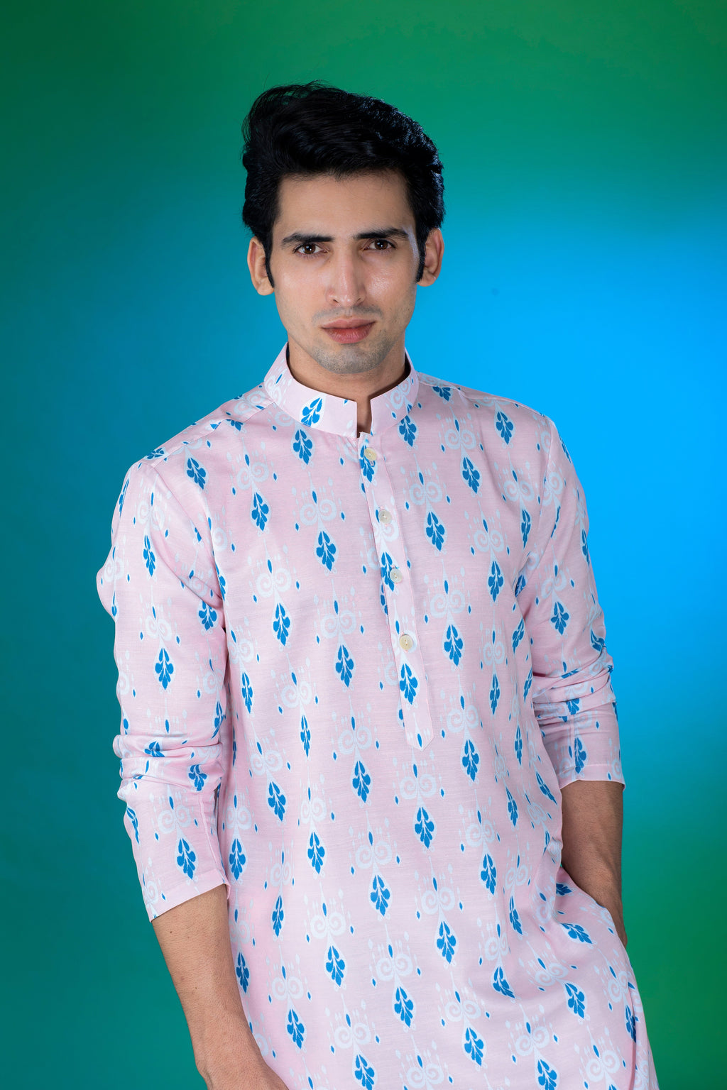 Summer Pink - Silk Kurta