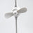 LED desk lamp with USB cable, fan and pen holder for various uses.