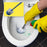 Round plastic toilet brush for easy cleaning