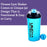 Shaker bottle with powder storage for protein shakes