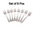 Eight-piece set of small forks for dining and kitchen use