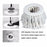 Spin mop refill head, white