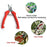 Stainless steel cutter for gardening, with non-slip handle and durable construction.