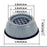 Easy to install anti vibration pads with suction feet