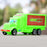 Plastic cargo truck toy, features colorful details