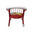Cartoon baby chair with metal backrest and soft cushion