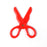 Child-safe plastic scissors set