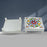 1 Pc Meenakari Wooden Chowki & Bajot Set: For Home & Office Puja (Multicolor)