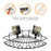 Compact corner shower caddy for organizing bathroom essentials.