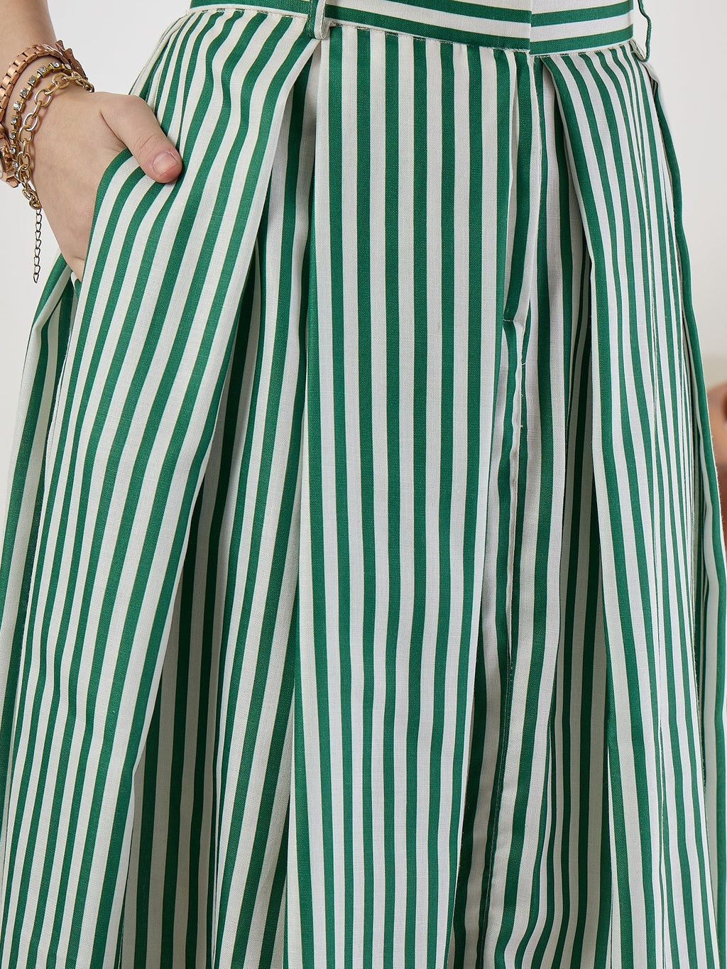 Pure Linen Waistcoat and Skirt Set (with Lining)