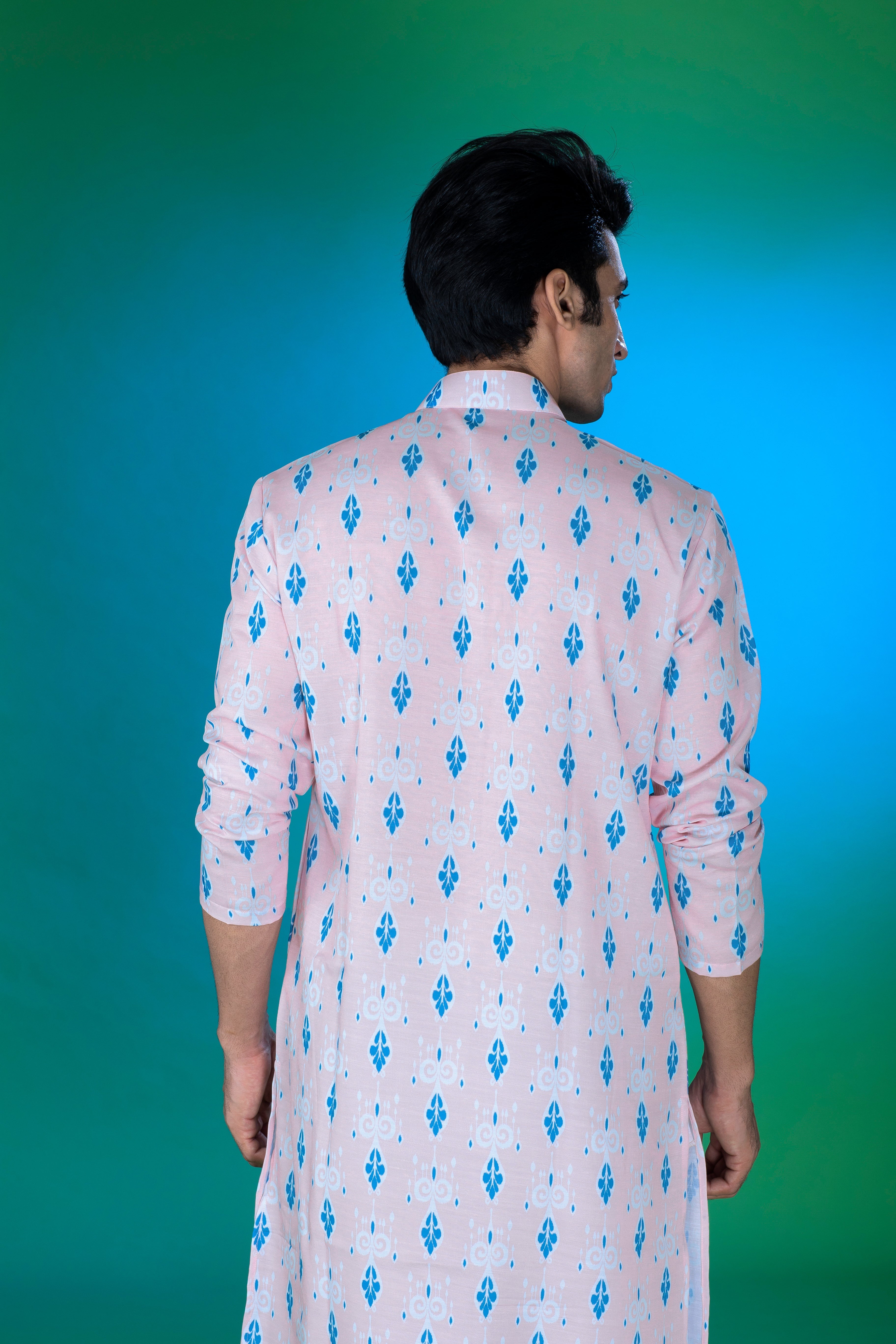 Summer Pink - Silk Kurta