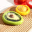 Green Oval Shape Vegetable Container Premium Fruits Saver Keeper (1 Pc)
