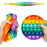 Pop it toy with various colors.