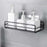 Wall mount metal rack for bathroom and kitchen