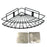 Durable shower caddy corner for holding bathroom supplies and personal care products.