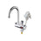 Electric water heater faucet with sleek design and functionality.