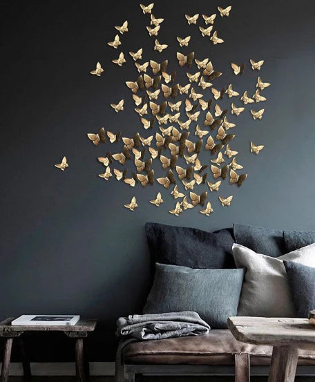 Panel ButterFly Wall Decor - 100% Made From Brass