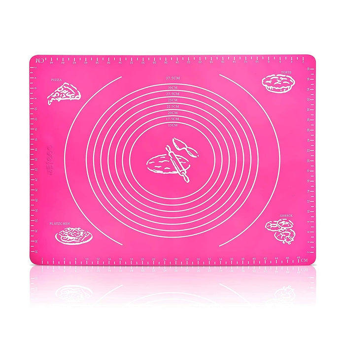 Silicone baking mat for rolling dough, fondant, and chapati