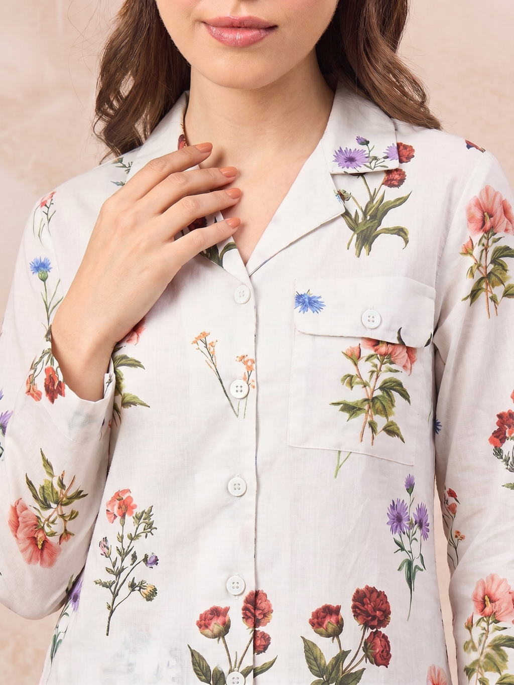 Pure Linen Relaxed Shirt With Pants