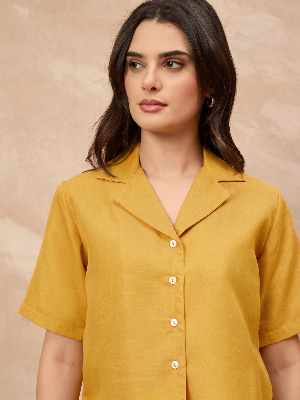 Pure Linen Half Sleeve Shirt & Shorts Set