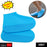 Waterproof foldable shoe covers with non-slip grip