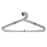 Heavy-duty stainless steel hangers for sturdy clothing support.