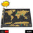 Interactive scratch-off world map poster for travel enthusiasts.