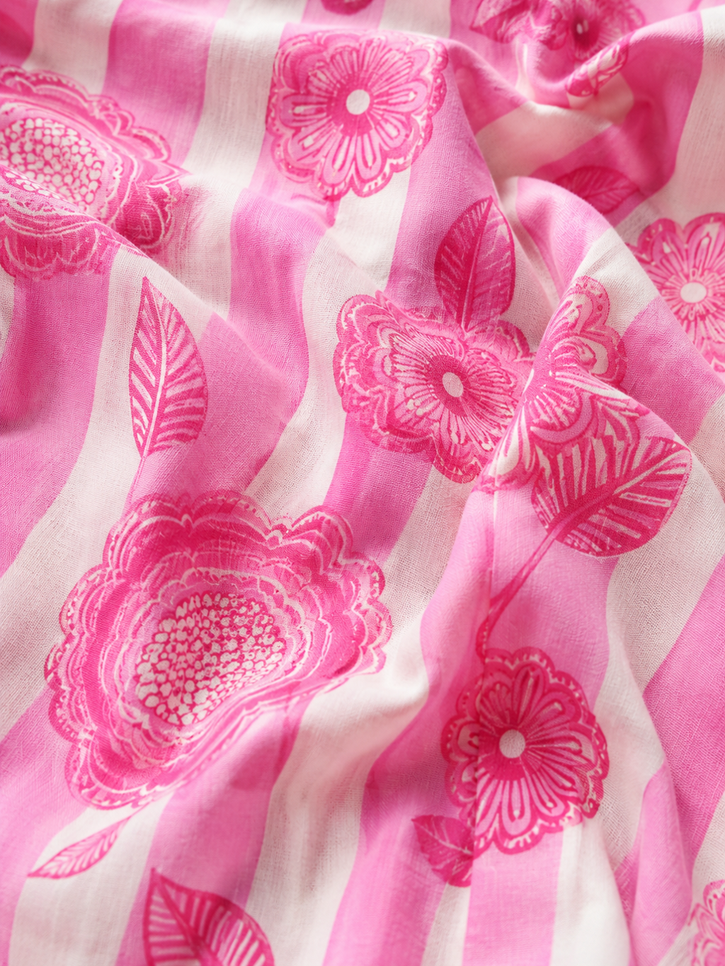 Pure Cotton Front Pleated A-Line Dress (with Lining)