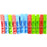Plastic cloth clips in vibrant colors for versatile home use (12 pcs).