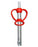 Heart-shaped electric gas lighter with a mild steel body for easy kitchen ignition.