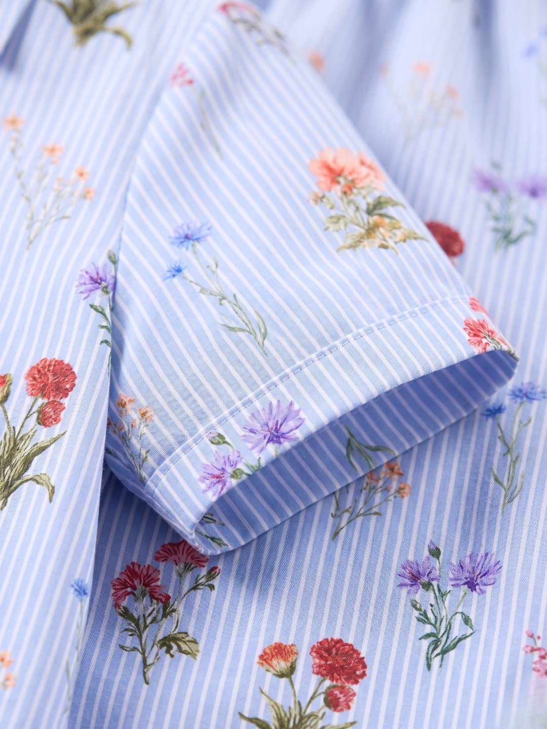 Pure Linen Printed Shirt With Skirt Set (with Lining)