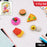 3D Food Shape Fancy & Stylish Colorful Erasers, Mini Eraser Creative Cute Novelty Eraser for Children Eraser Set for Return Gift, Birthday Party, School Prize(5 Pcs Set)