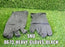Natural gum rubber reusable cleaning gloves.
