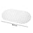 Machine washable PVC bath mat with antibacterial properties, nonslip for safety.