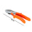 Ergonomic garden scissors with sharp blades