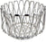 Foldable stainless steel fruit bowl for versatile use