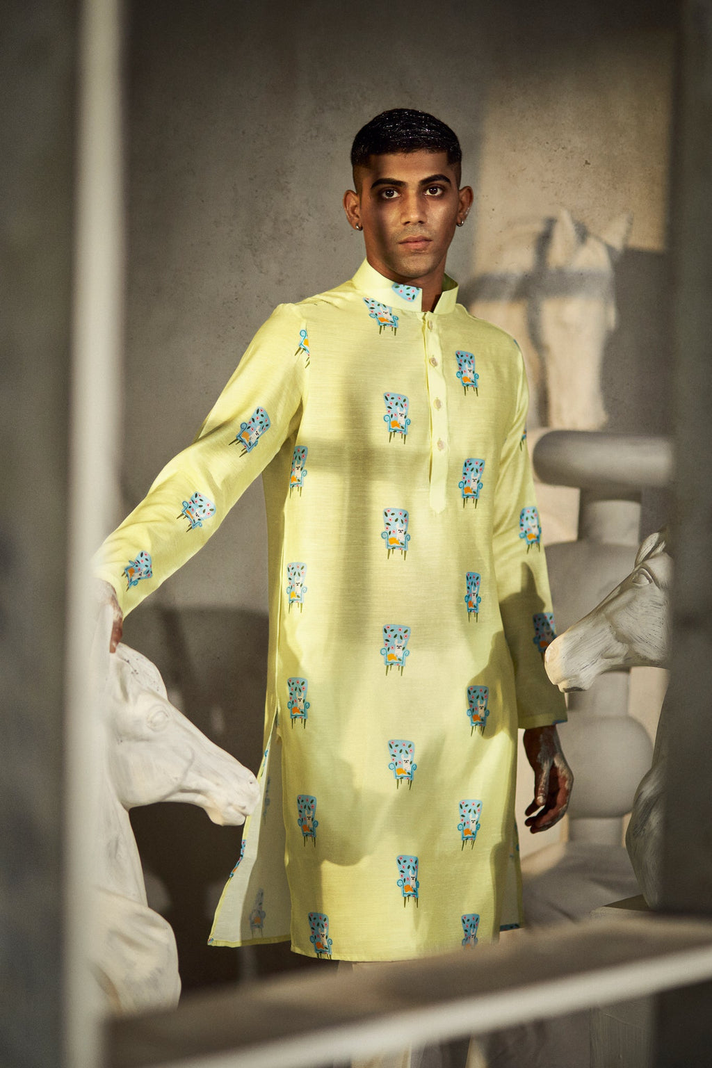 Reading Chair- Silk Kurta