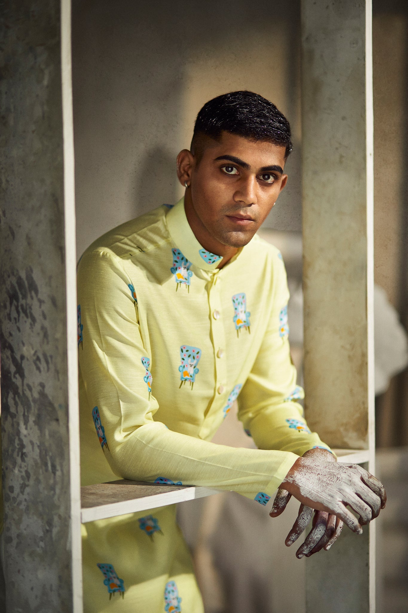 Reading Chair- Silk Kurta