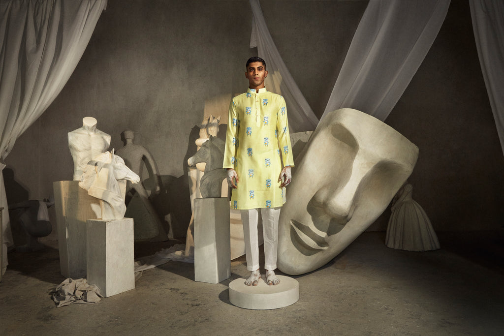 Reading Chair- Silk Kurta